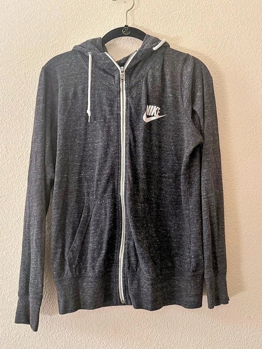 Women’s Nike Full-Zip Hoodie Black Knit size L12